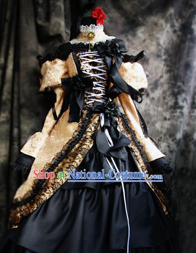 Custom Made Vocaloid Cosplay Costumes and Headwear Complete Set for Women or Girls