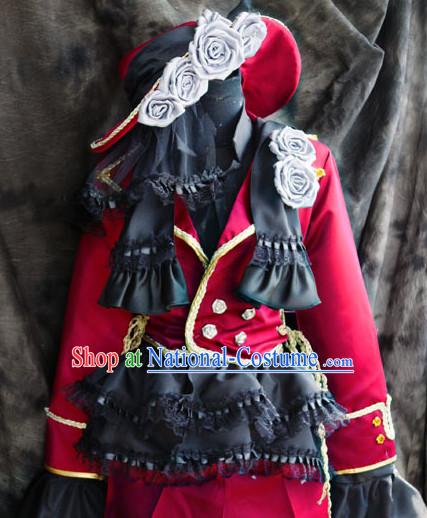 Custom Made Vocaloid Cosplay Costumes and Headwear Complete Set for Women or Girls