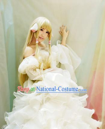 Custom Made CLAMPchobits Cosplay Costumes and Headdress Complete Set for Women or Girls