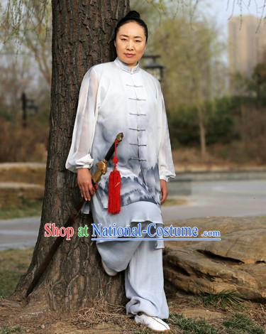 Chinese Traditional Competition Championship Tai Chi Taiji Master Suits Uniforms