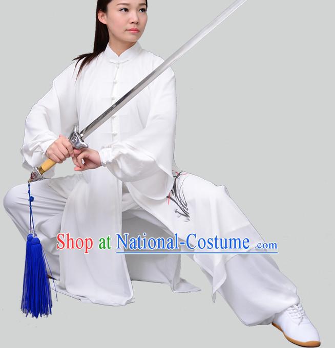 Top Chinese Traditional Competition Championship Tai Chi Taiji Teacher Suits Uniforms