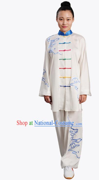 Top Chinese Traditional  Tai Chi Kung Fu Competition Championship Clothing Suits Uniforms