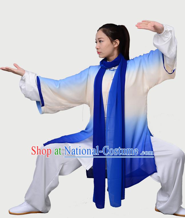 Top Chinese Traditional Competition Championship Tai Chi Taiji Clothing Three Pieces Suits Uniforms