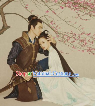 Traditional Chinese Han Dynasty Dress Chinese Knight Clothing Cloth China Attire Oriental Dresses Complete Set for Men