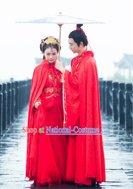 Traditional Chinese Wedding Dress Chinese Hanfu Clothing Cloth China Attire Oriental Dresses Complete Set for Women