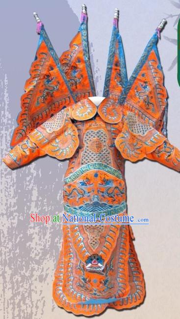 Chinese Beijing Opera Costumes Peking Opera Costume Wusheng Armor Complete Set for Men