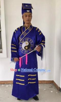 Chinese Beijing Opera Costumes Peking Opera Taoist Costume Complete Set for Men