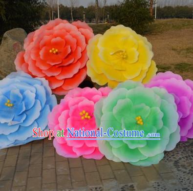 Traditional Dance Peony Umbrella Props Flower Umbrellas Dancing Prop Decorations