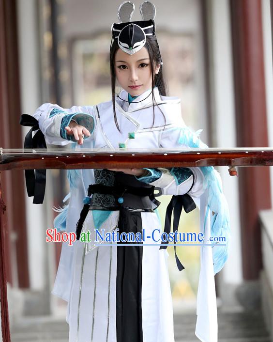 Chinese Costume Superheroine Cosplay Costumes China Traditional Armors Complete Set for Men Women Kids Adults