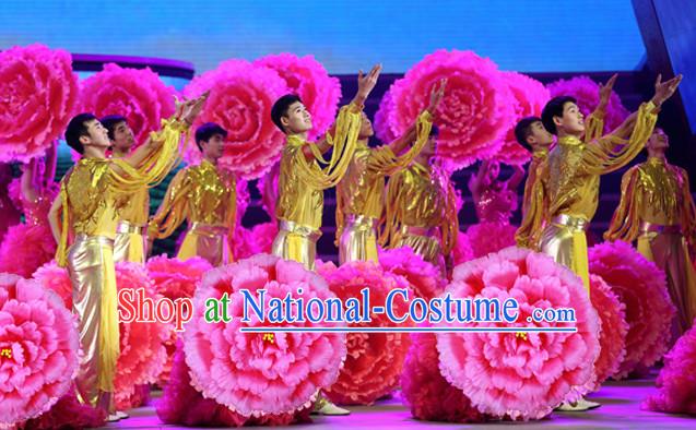 Traditional Dance Peony Umbrella Props Flower Umbrellas Dancing Prop Decorations for Women Men Adults