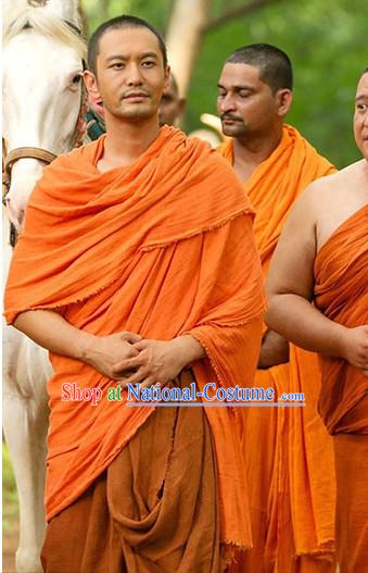 Ancient Chinese Famous Monk Xuan Zang Costumes for Men