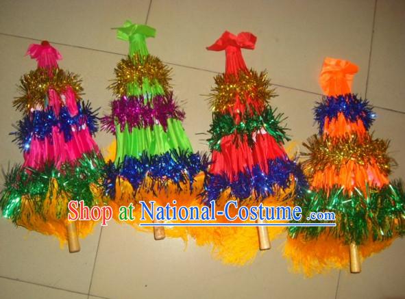 Traditional Dance Props Flower Umbrella Yangge Dancing Prop Folk Decorations for Men Women Adults