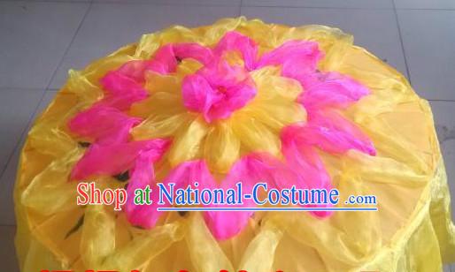 Traditional Dance Props Flower Umbrella Yangge Dancing Prop Folk Decorations for Men Women Adults Kids Children