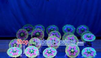 Traditional Dance Props Flower Umbrella Yangge Dancing Prop Folk Decorations for Men Women Adults Kids Children