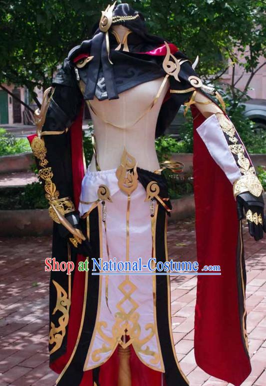 China Fairy Costume Cosplay Armor Archer Costume Avatar Costumes Wonderflex Knight Armorsuit Leather Metal Fantasy Armoury and Hair Decortaions Complete Set