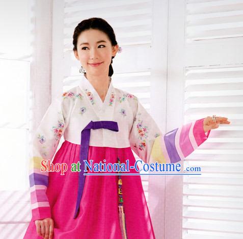 South Korean Embroidered Clothing Traditional Korean Dress Traditional National Costume