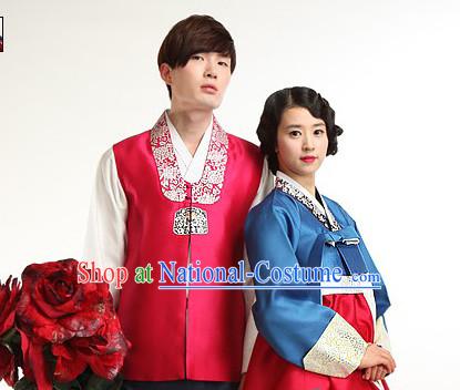 South Korean Style Couple Embroidered Clothing Traditional Korean Dress Traditional National Costume