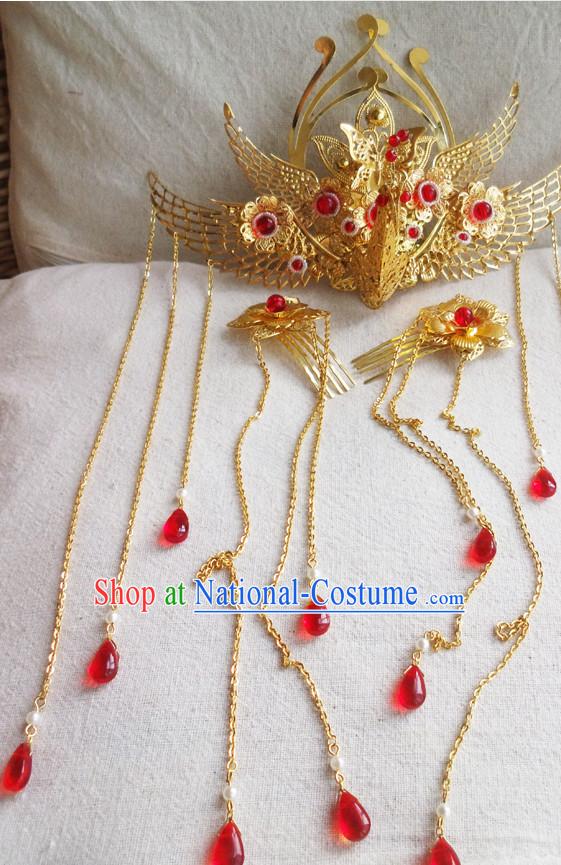 Chinese Ancient Style Handmade Fairy Princess Hair Jewelry Set