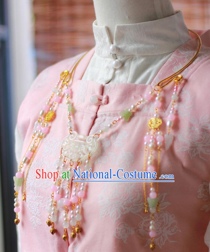 Traditional Chinese Ming Dynasty Hanfu Necklace for Ladies