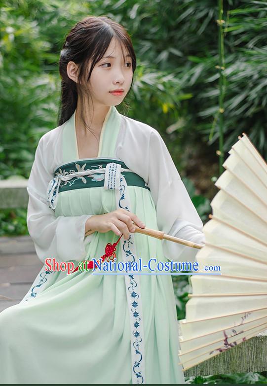 Hanfu Clothing Custom Traditional Chinese Hanfu Dreses Han Clothing Hanzhuang Historical Dress and Accessories Complete Set