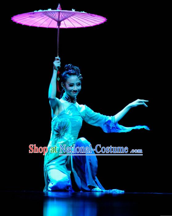 Chinese Classical Dance Costume Folk Dancing Costumes Traditional Chinese Dance Costumes Asian Dance Costumes Complete Set for Women