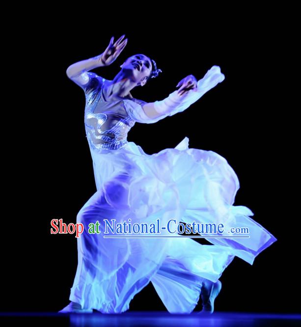 Chinese Classical Dance Costume Folk Dancing Costumes Traditional Chinese Dance Costumes Asian Dancewear Complete Set for Women Girls