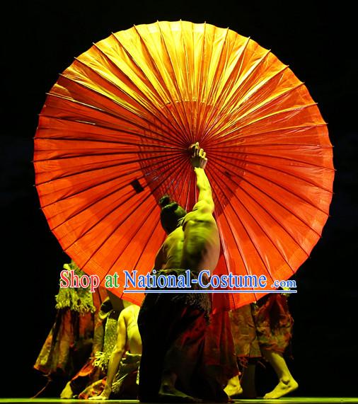 Super Big Professional Stage Performance Red Umbrella