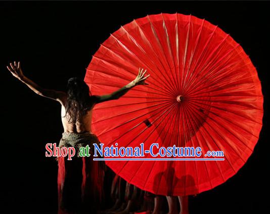 Super Big Professional Stage Performance Red Umbrella