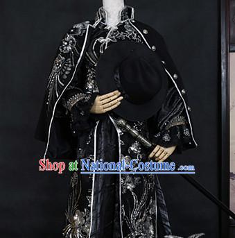 Ancient Chinese Style Emperor King Costumes Clothing for Men Boys