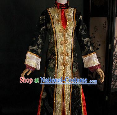 Ancient Chinese Style Emperor King Cosplay Garment Costumes Clothing for Men Boys