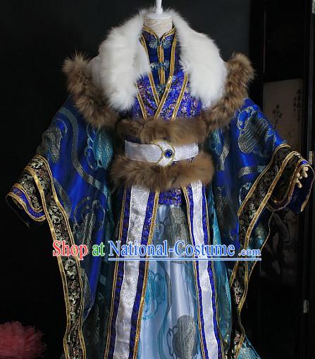 Ancient Chinese Style Emperor King Cosplay Garment Costumes Clothing for Men Boys