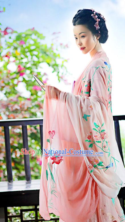 Hanfu Clothing Custom Traditional Chinese Hanfu Dreses Han Clothing Hanzhuang Historical Dress and Accessories Complete Set