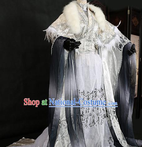 Ancient Chinese Style Emperor King Cosplay Garment Costumes Clothing for Men Boys