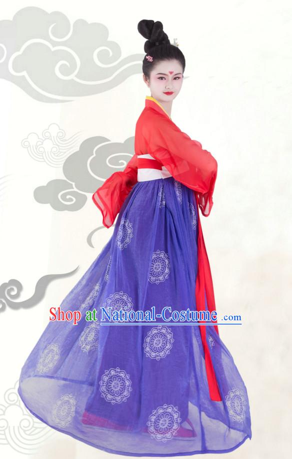 Hanfu Clothing Custom Traditional Chinese Hanfu Dreses Han Clothing Hanzhuang Historical Dress and Accessories Complete Set