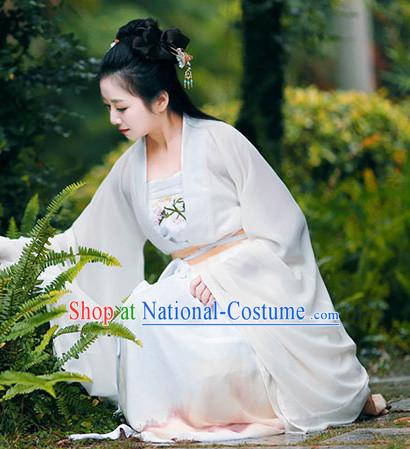 Ancient Dynasty Women Han Fu_Hanfu Clothing Hanzhuang Historical Dress Historical Clothing and Accessories Complete Set for Women