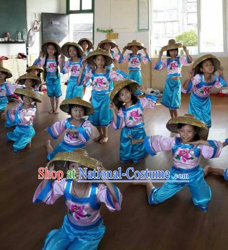 Traditional Chinese Dance Bamboo Hat for Kids