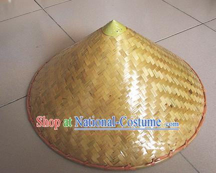 Original Traditional Chinese Dance Bamboo Hat for Adults and Children