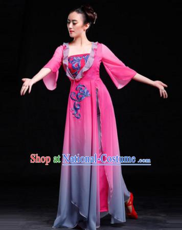 Chinese Classical Gradient Dancing Skirt for Women and Girls