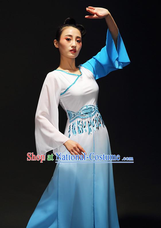 Chinese Classical Gradient Dance Skirt for Women and Girls