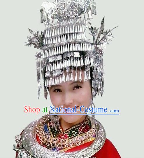 Chinese Ethnic Handmade Miao Hat for Women