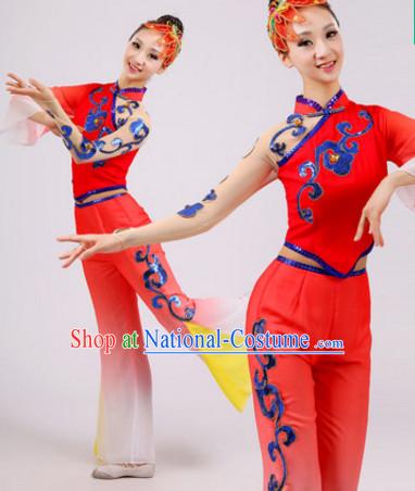 Chinese Folk Dance Dress Clothing Dresses Costume Ethnic Dancing Cultural Dances Costumes for Women