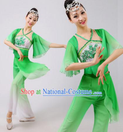 Chinese Folk Dance Dress Clothing Dresses Costume Ethnic Dancing Cultural Dances Costumes for Women