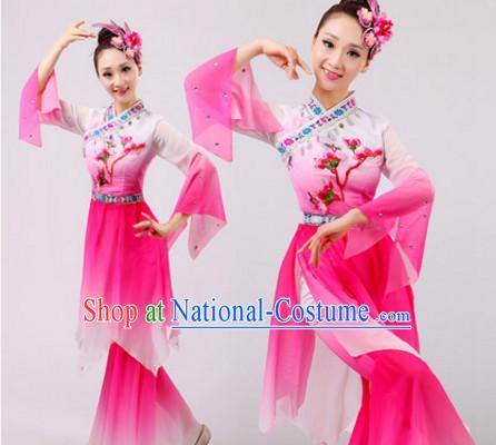 Chinese Folk Dance Dress Clothing Dresses Costume Ethnic Dancing Cultural Dances Costumes for Women