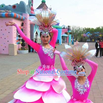 Chinese Classical Folk Dance Dress Clothing Dresses Costume Classic Dancing Cultural Dances Costumes for Women