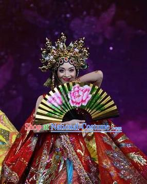 Chinese Classical Folk Dance Dress Clothing Dresses Costume Classic Dancing Cultural Dances Costumes for Women