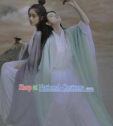 Ancient Chinese Drama Scene Costume Clothing Complete Set for Women or Men