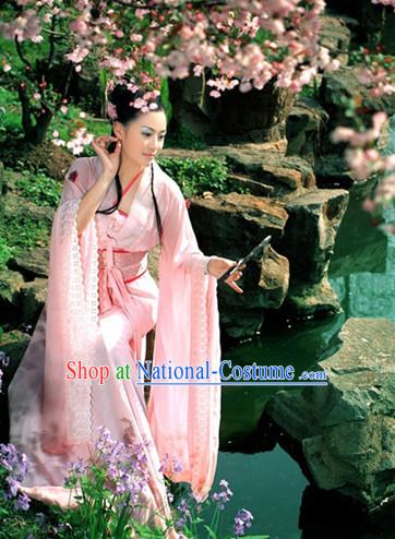 Ancient Chinese Classical Dancer Drama Scene Hanfu Clothing Complete Set for Women