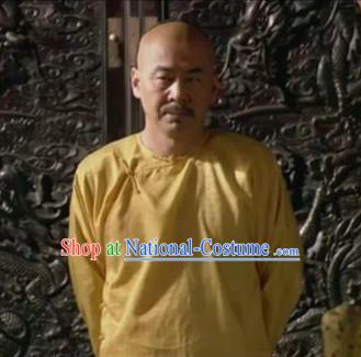 Chinese Qing Dynasty Emperor Inside Clothing Pajamas Blouse and Pants for Men or Boys