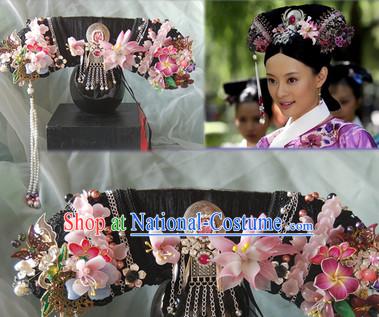 Qing Dynasty Imperial Royal Quene Phoenix Hairstyle Manchu Hairstyle Chinese Oriental Hairstyles