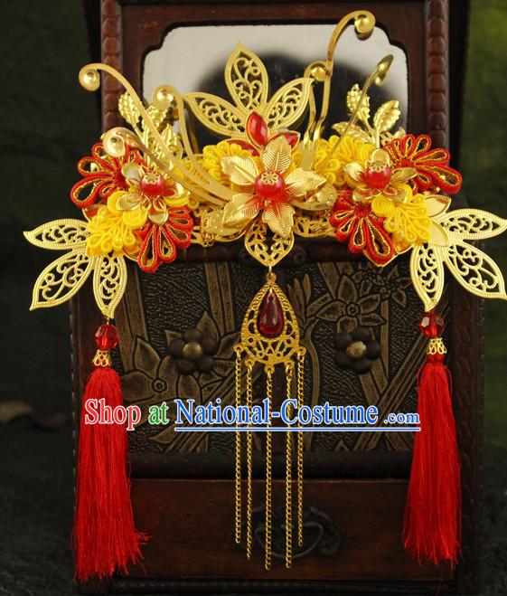 Chinese Imperial Quene Crown Empress Hairpins Hair Accessories Hairstyle Chinese Oriental Hairstyles Headpieces Wigs